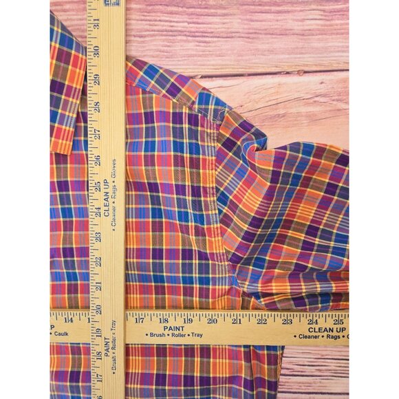 Robert Graham X Mens Tailored Fit Plaid Button-Down Shirt Large - Picture 8 of 8